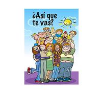 TARJETA Despedida Personas te Vas 20x30