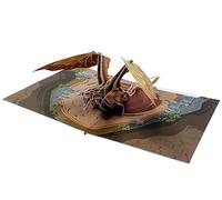 Tarjeta desplegable 3D de dragón de montaña, tarjeta de cumpleaños, tarjeta de felicitación hecha a mano, regalo para niños, niñas, amigos y familiares