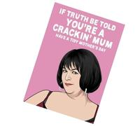 Tarjeta Día de la Madre - Mensaje gracioso y sincero para Mamá | "¡Sinceramente, eres una madre estupenda!" Postales Cómicas Cumpleaños Acción de Gracias Bendición para Padres, Regalo de Fiesta