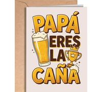Tarjeta Día del Padre - Regalo Gracioso para Papá Cumpleaños, Jubilación... - Tarjeta Felicitación Cumpleaños Papá - Tarjeta Regalo Día del Padre - Postales Día del padre - EU 284