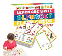 Tarjeta Didáctica del Alfabeto | Tarjetas Educativas Coloridas de Letras para Preescolar,Juguetes Educativos para Aula Viaje Escuela Kindergarten