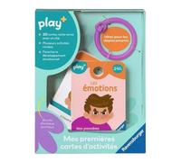 Tarjeta didáctica Ravensburger Play+, My First Emotions, Juego de emociones y Tarjetas educativas, 20 Tarjetas de Doble Cara, Juguete Educativo para niños a Partir de 2 años, 34059