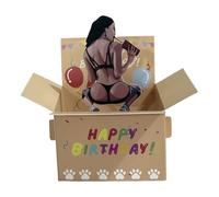 Tarjeta Divertida 3D - Pop Divertido, Mensaje Importante, Tarjeta Juguetona, Explicación | Saludo Festivo Humorístico para Papá Hija Esposa Hijo Mamá Amigo Chico Hombres Hermana Niños Fiesta de
