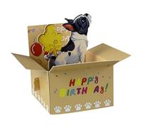 Tarjeta Divertida 3D - Pop Divertido, Mensaje Importante, Tarjeta Juguetona, Explicación | Saludo Festivo Humorístico para Papá Hija Esposa Hijo Mamá Amigo Chico Hombres Hermana Niños Fiesta de