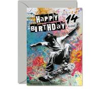 Tarjeta divertida de 14 cumpleaños, Urban Vibes for a Legend's Big Day