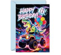 Tarjeta divertida de 6º cumpleaños, diversión rugiendo para su gran día