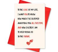 Tarjeta divertida del d?a de San Valent?n para el amor de mi vida Cu?nto disfrut? un