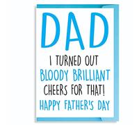Tarjeta divertida del día del padre Witty Comedy Humour Grandad Padrastro papá padre padre F39