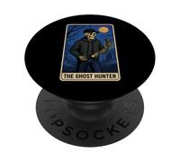 Tarjeta Divertida del Tarot del medidor EMF del Esqueleto del Cazador Fantasma PopSockets PopGrip Adhesivo