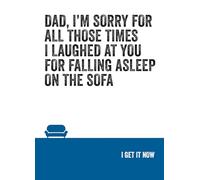 Tarjeta divertida para el día del padre para papá de parte de hijo o hija, con texto en inglés "Say It To My Face", gama de tarjetas de broma de Carte Blanche Greetings, tamaño 5 x 7 pulgadas