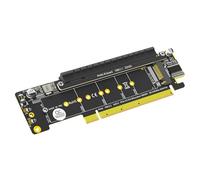 Tarjeta divisora PCIe X16 a 8X 4X 4X compatible con PCIe4.0 para dos aplicaciones de expansión de disco sólido NVMe y servidores, tarjeta de expansión de almacenamiento de ciencia de datos