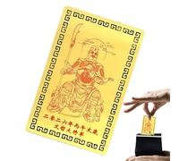 Tarjeta dorada Tai Sui 2026 | Decoración portátil china de cobre dorado, tarjeta de protección china del año del caballo, para hombres, mujeres, jóvenes, familia, mamá, papá, abuela, abuelo, esposa