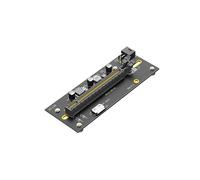 Tarjeta Elevadora de GPU NVME A PCIE4.0 con Fuente de Alimentación ATX de 24 Pines para Extensor M.2 NVME A PCIEX16 SFF8611 A SFF-8612 de 6 Pines