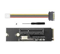 Tarjeta elevadora NGFF M.2 a PCI-E 4X X1 M2 NVME a PCIe X4 con indicador de voltaje LED compatible con minería de BTC mediante GPU
