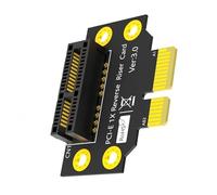 Tarjeta elevadora PCIE de 32 mm, inversa de 90 grados, macho a hembra, PCIE 1X a 1X, adaptador de tarjeta de conversión para servidores, extensor de ranura PCIe