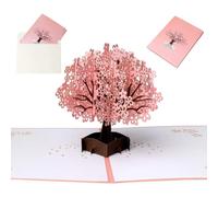 Tarjeta emergente 3D, tarjeta de felicitaci?n de cumplea?os de Gagawin, invitaci?n de boda, tarjeta de amor con ?rbol de cerezo en 3D para fiesta de S