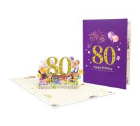 Tarjeta emergente de celebración con pirotecnia funcional, tarjeta de felicitación emergente para cumpleaños, celebración de cumpleaños
