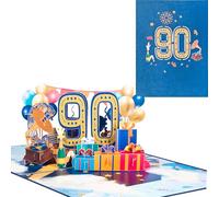 Tarjeta emergente para el 90º cumpleaños, tarjeta de felicitación 3D para el 90º aniversario, tarjeta de felicitación para aniversarios, tarjeta de felicitación para cumpleaños, matrimonios, amistades