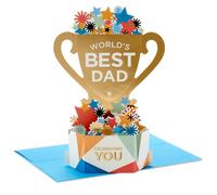 Tarjeta emergente para el D a del Padre de Hallmark Paper Wonder (Trofeo al Mejor Pap del Mundo) o Tarjeta de Cumplea os para Pap