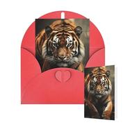 Tarjeta en blanco de 10 x 15 cm, tarjeta de feliz cumpleaños con sobres, animales salvajes, tarjetas de felicitación de tigre, para todas las ocasiones, tarjetas pensando en ti, tarjetas para