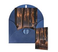 Tarjeta en blanco de 10 x 15 cm, tarjeta de feliz cumpleaños con sobres, animales salvajes, tarjetas de felicitación para todas las ocasiones pensando en ti, tarjetas para invitaciones de negocios de