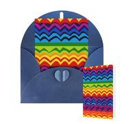 Tarjeta en blanco de 10 x 15 cm, tarjeta de feliz cumpleaños con sobres, diseño del orgullo gay, tarjetas de felicitación para todas las ocasiones, tarjetas pensando en ti, tarjetas para invitaciones