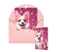 Tarjeta en blanco de 10 x 15 cm, tarjeta de feliz cumpleaños con sobres, tarjetas de felicitación Corgi para todas las ocasiones, tarjetas pensando en ti, tarjetas para invitaciones de negocios de