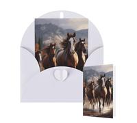 Tarjeta en blanco de 10 x 15 cm, tarjeta de feliz cumpleaños con sobres, tarjetas de felicitación de caballos para todas las ocasiones pensando en ti, tarjetas para invitaciones de negocios de boda