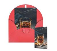 Tarjeta en blanco de 10 x 15 cm, tarjeta de feliz cumpleaños con sobres, tarjetas de felicitación de cigarros y whisky para todas las ocasiones, tarjetas pensando en ti, tarjetas para invitaciones de