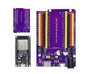 Tarjeta ESP32, 38 pines púrpura ESP32S Development Microcontrolador - Tarjeta de rotura ESP32, módulo inalámbrico WiFi, tarjeta de expansión para desarrollo de IoT, programación