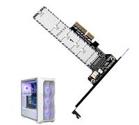 Tarjeta Expansión Disco Duro | Adaptador de PCIe 5.0 a M.2 para PC | Tarjeta Adaptadora Para Unidad De Respaldo Y Transferencia De Datos Con Disipador Termico,PC Escritorio Estación Trabajo Almacenami
