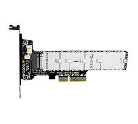 Tarjeta Expansión Disco Duro | Adaptador PCIe 5.0 A M.2,Tarjeta Adaptadora Para Unidad De Respaldo Y Transferencia De Datos Con Disipador Termico | PC Escritorio Estación Trabajo Almacenamiento