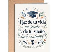 Tarjeta Felicitación Graduación - Tarjeta de Graduacion Primaria, Secundaria, Bachillerato, Carrera, Universidad, Master, Doctorado - Tarjeta Enhorabuena Oposiciones - Regalo para Graduación - EU 325