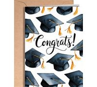 Tarjeta Felicitación Graduación - Tarjeta de Graduacion Primaria, Secundaria, Bachillerato, Carrera, Universidad, Master, Doctorado - Regalo, Tarjeta Enhorabuena Oposiciones - NUM 184
