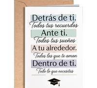 Tarjeta Felicitación Graduación - Tarjeta de Graduacion Primaria, Secundaria, Bachillerato, Carrera, Universidad, Master, Doctorado - Tarjeta Enhorabuena Oposiciones - Regalo para Graduación - EU 290