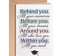 Tarjeta Felicitación Graduación - Tarjeta de Graduacion Primaria, Secundaria, Bachillerato, Carrera, Universidad, Master, Doctorado - Tarjeta Enhorabuena Oposiciones - Regalo para Graduación - NUM 355