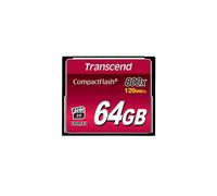 Tarjeta Flash compacta Transcend Premium de 64 GB y 800x