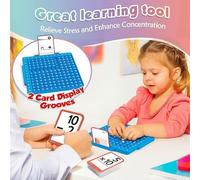 Tarjeta Flash De Matemáticas - Silicona De 9,53 X 4,72 X 0,59 Pulgadas | Juguete Educativo | Tablero De Aprendizaje Para Juego De Suma Y, Divertido E Interactivo De Matemáticas, Aula En Casa Par