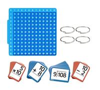 Tarjeta Flash De Matemáticas - Silicona, Tabla De Multiplicación, Herramienta De Aprendizaje Educativo | Juegos De Matemáticas, Material Didáctico Azul De 9,53 Pulgadas para Niños, Aula, Educación En