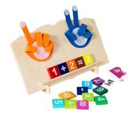 Tarjeta Flash Numérica - Madera, Juguete Antiestrés Matemático | Pop Fidget Toy, Bloques Educativos Para Contar, Kit De Aprendizaje Sensorial Para Habilidades Matemáticas En La Infancia, Enseñ