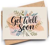 Tarjeta Get Well Soon para ella, él - Tarjeta de sentirse mejor para mujeres - Tarjetas pensando en ti recuperarse después de la cirugía para pacientes enfermos de hospital o amigos - Recuperación