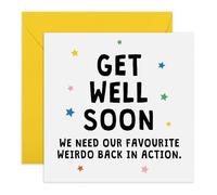 Tarjeta Get Well Soon - Tarjeta de recuperación para grupo de amigos, familia, hermano, hermana, compañero de equipo, compañero de clase, compañero de clase, compañero de trabajo, colega, viene con