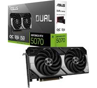 ASUS Dual GeForce RTX 5070 12 GB GDDR7 OC Edition Tarjeta gráfica (PCIe 5.0, DLSS 4, HDMI 2.1b, DisplayPort 2.1b, diseño Compacto con Doble Ventilador, Ventilador Axial-Tech, tecnología 0dB)