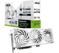 Tarjeta Gráfica ASUS TUF Gaming GeForce RTX 5070 Ti 16GB GDDR7 BTF White OC Edition Reflex 2 RTX AI DLSS4