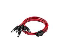 Tarjeta Gráfica ATX PCI-e 6 Pines Hembra A 6 Puertos 5,5 X 2,5 mm Conectores Macho Cable de Alimentación de 12 V
