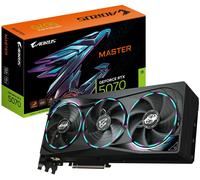 Gigabyte AORUS GeForce RTX 5070 Master 12G Tarjeta Gráfica - 12GB GDDR7, 192 bits, PCI-E 5.0, 2715 MHz Core Clock, 3 x DP 2.1a, 1 x HDMI 2.1b, NVIDIA DLSS 4, GV-N5070AORUS M-12GD