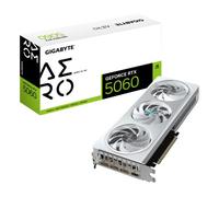 Gigabyte GeForce RTX 5060 Aero OC 8G Tarjeta Gráfica - 8GB GDDR7, 128bit, PCI-E 5.0, 2595 MHz Frecuencia del núcleo, 3 x DisplayPort, 1 x HDMI, GV-N5060AERO OC-8GD