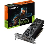 Gigabyte GeForce RTX 5050 OC Low Profile 8G Tarjeta Gráfica - 8GB GDDR6, 128bit, PCI-E 5.0, 2587MHz Frecuencia del núcleo, 2 x DP, 2 x HDMI, NVIDIA DLSS 4, GV-N5050OC-8GL