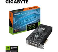 Gigabyte GeForce RTX 5060 Eagle OC 8G Tarjeta Gráfica - 8GB GDDR7, 128bit, PCI-E 5.0, 2550 MHz Frecuencia del núcleo, 3 x DisplayPort, 1 x HDMI, GV-N5060EAGLE OC-8GD
