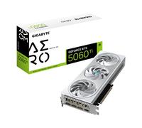 GIGABYTE GeForce RTX 5060 Ti AERO OC 16G Tarjeta Gráfica – 16 GB GDDR7, 128 bits, PCI-E 5.0, 2647MHz Frecuencia del núcleo, 3 x DisplayPort, 1 x HDMI, GV-N506TAERO OC-16GD